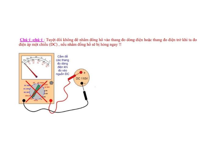 Hướng dẫn sử dụng cách sử dụng đồng hồ đo điện VOM để đo áp AC