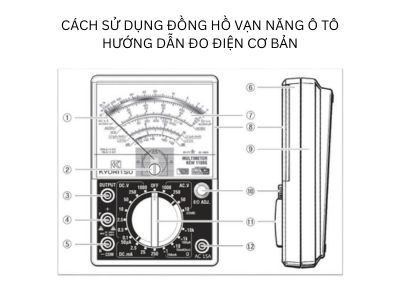 CÁCH SỬ DỤNG ĐỒNG HỒ VẠN NĂNG Ô TÔ – HƯỚNG DẪN ĐO ĐIỆN CƠ BẢN