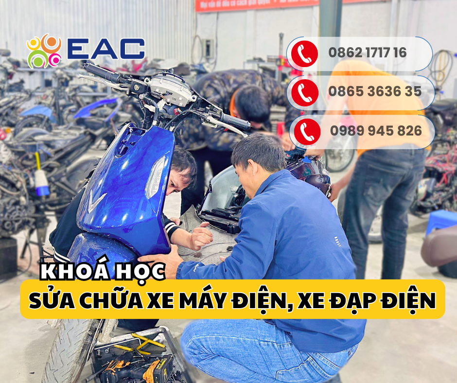 HỌC NGHỀ SỬA CHỮA XE MÁY ĐIỆN, XE ĐẠP ĐIỆN